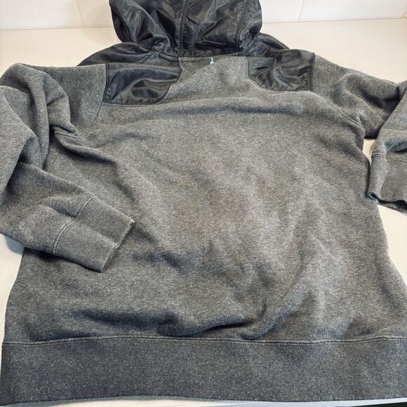 Mens Nike Air Jordan Vintage Y2K Gray Hoodie Sweatshirt Blue Jumpman Size L - Picture 7 of 14